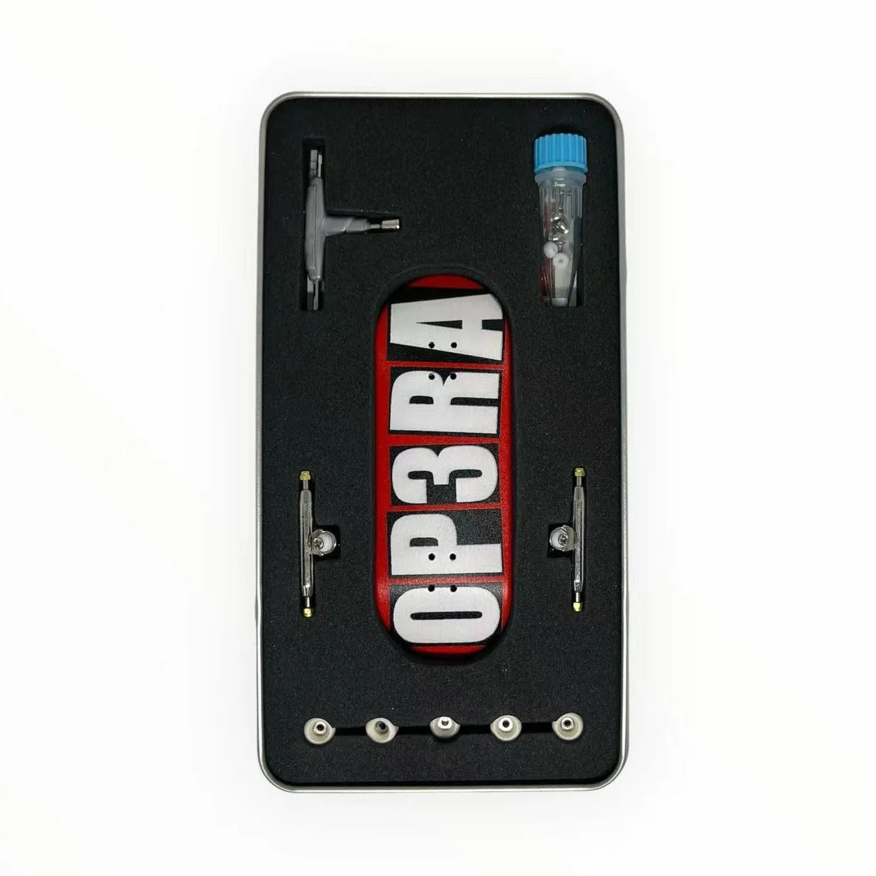 Op3ra Pro - Diapasón de arce 34x96 mm, 5 capas, hecha a mano, cubierta premium, impresión UV, ejes sólidos, camiones profesionales, 5 ruedas de rodamiento