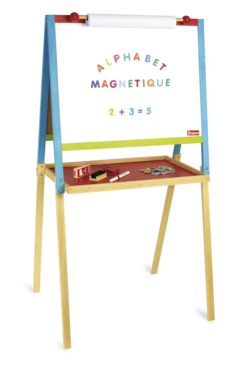 Jeujura 8743 - Tablero de Madera Multifuncional con función de Dibujo, Multicolor, Norme