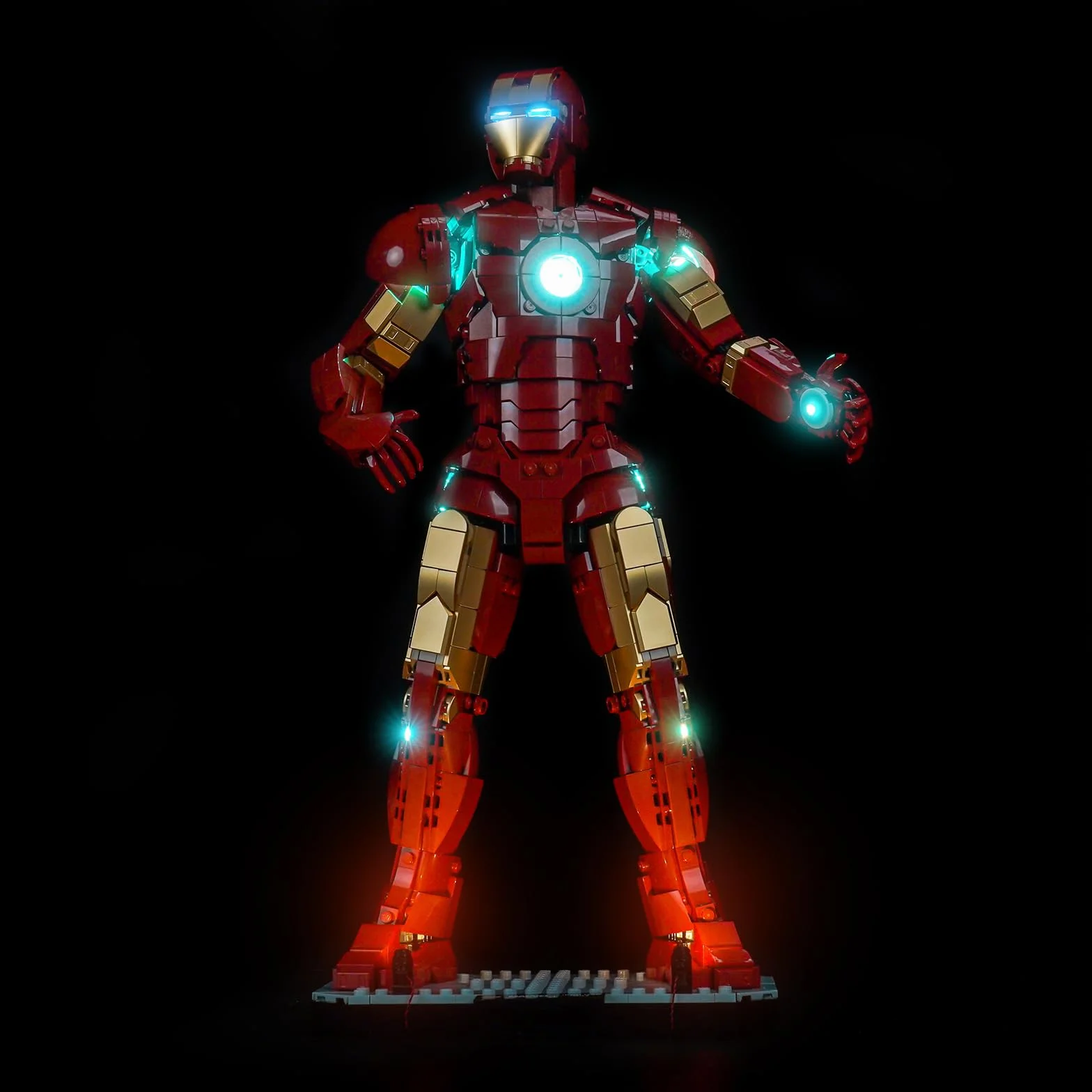 Juego de luces LED compatible con Lego 76344 Iron Man Mark 3 Collectors' Edition (no modelo), juego de iluminación decorativa compatible con Lego Iron Man Mark 3 Collectors' Edition de bloques de