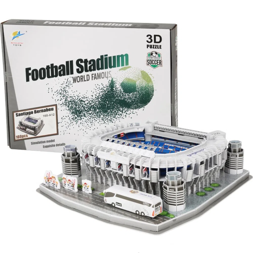 Lote de 160 puzzles 3D - Estadio de fútbol - Modelo pequeño - Caja de construcción