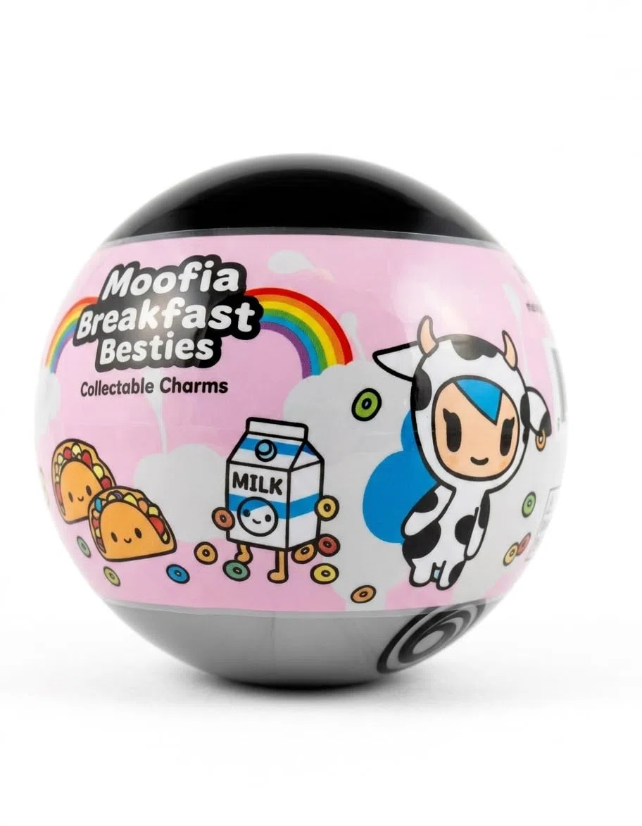 Tokidoki Moofia Breakfast Besties Collectable Charms, cápsula sorpresa con personajes temáticos de desayuno