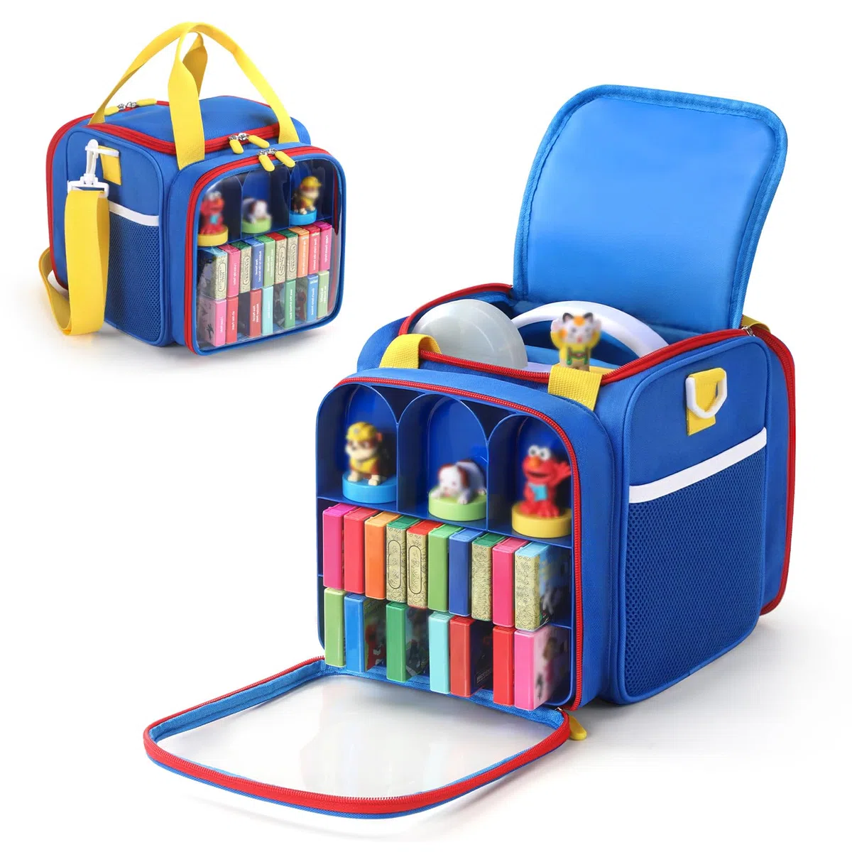 Funda de transporte compatible con Little Tikes Story Dream Machine Books Starter Set, bolsa de almacenamiento de viaje con asa para libros de cuentos, reproducción de audio y accesorios de