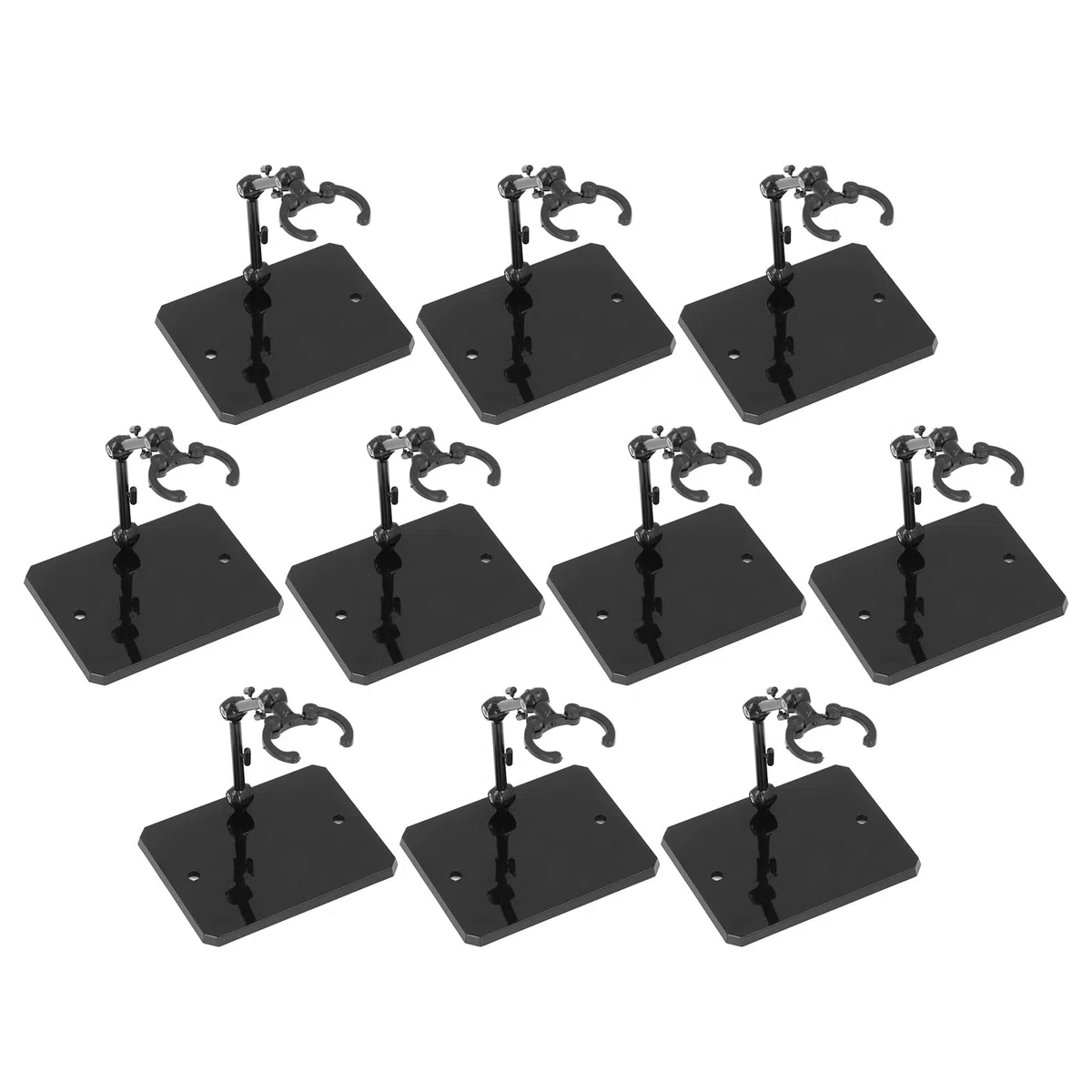 10 Soportes para Figuras de Acción, Soportes para Exhibición de Figuras, Soporte para Modelo de Figura, Soporte para Exhibición de Figura de Alta Estabilidad, Soporte para (Negro)