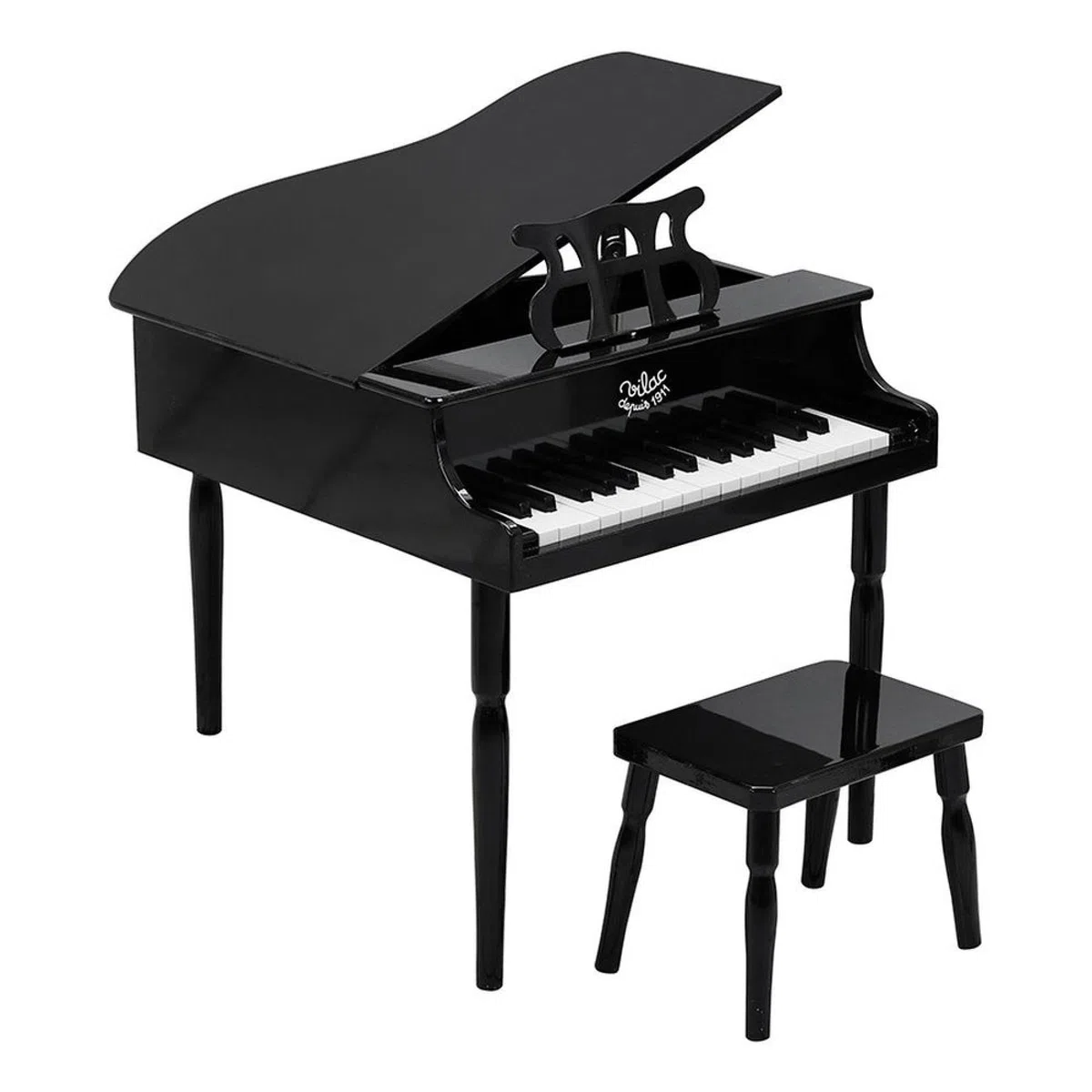 VILAC Black Grand Piano with Scores