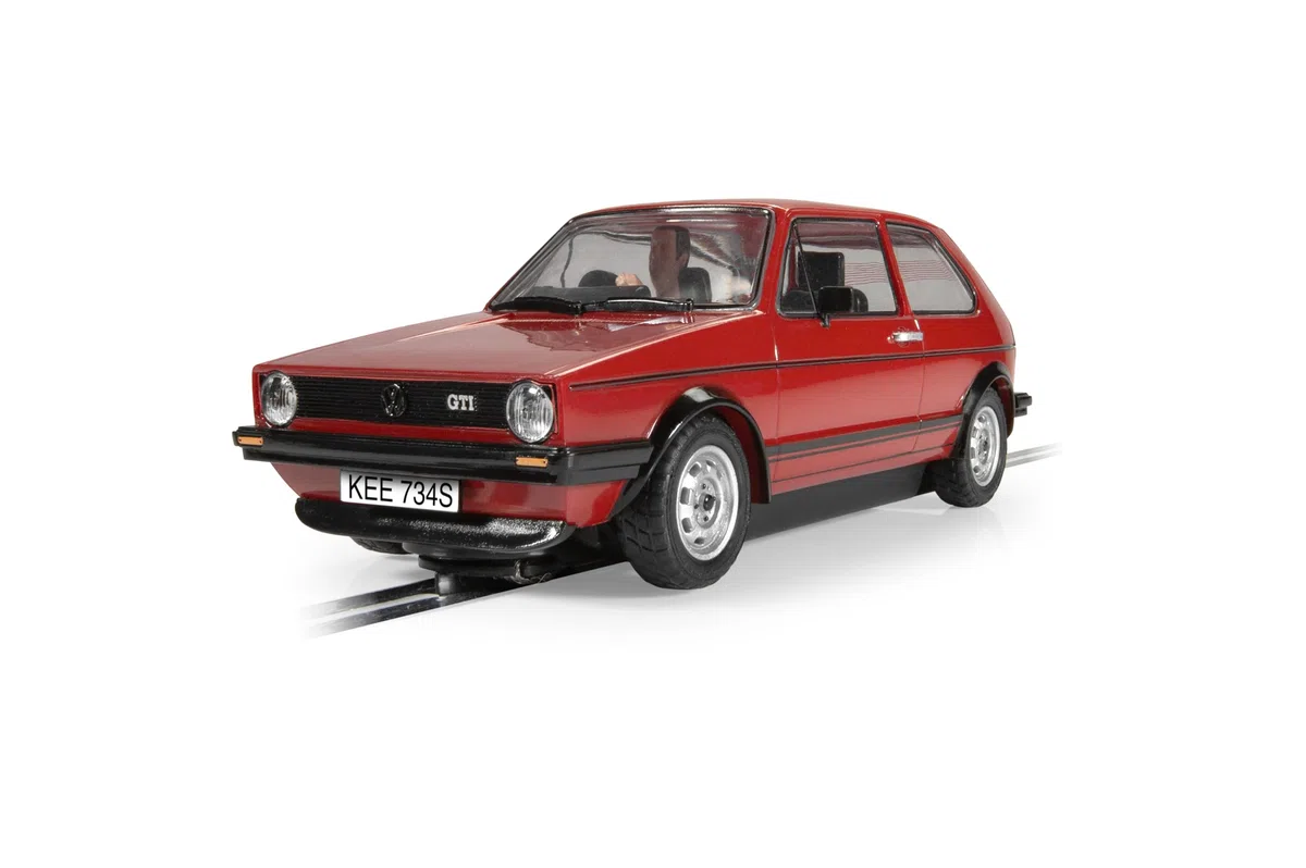 Scalextric, C4490, Volkswagen Golf GTI-Red, Slot, Cars-Street y Rally