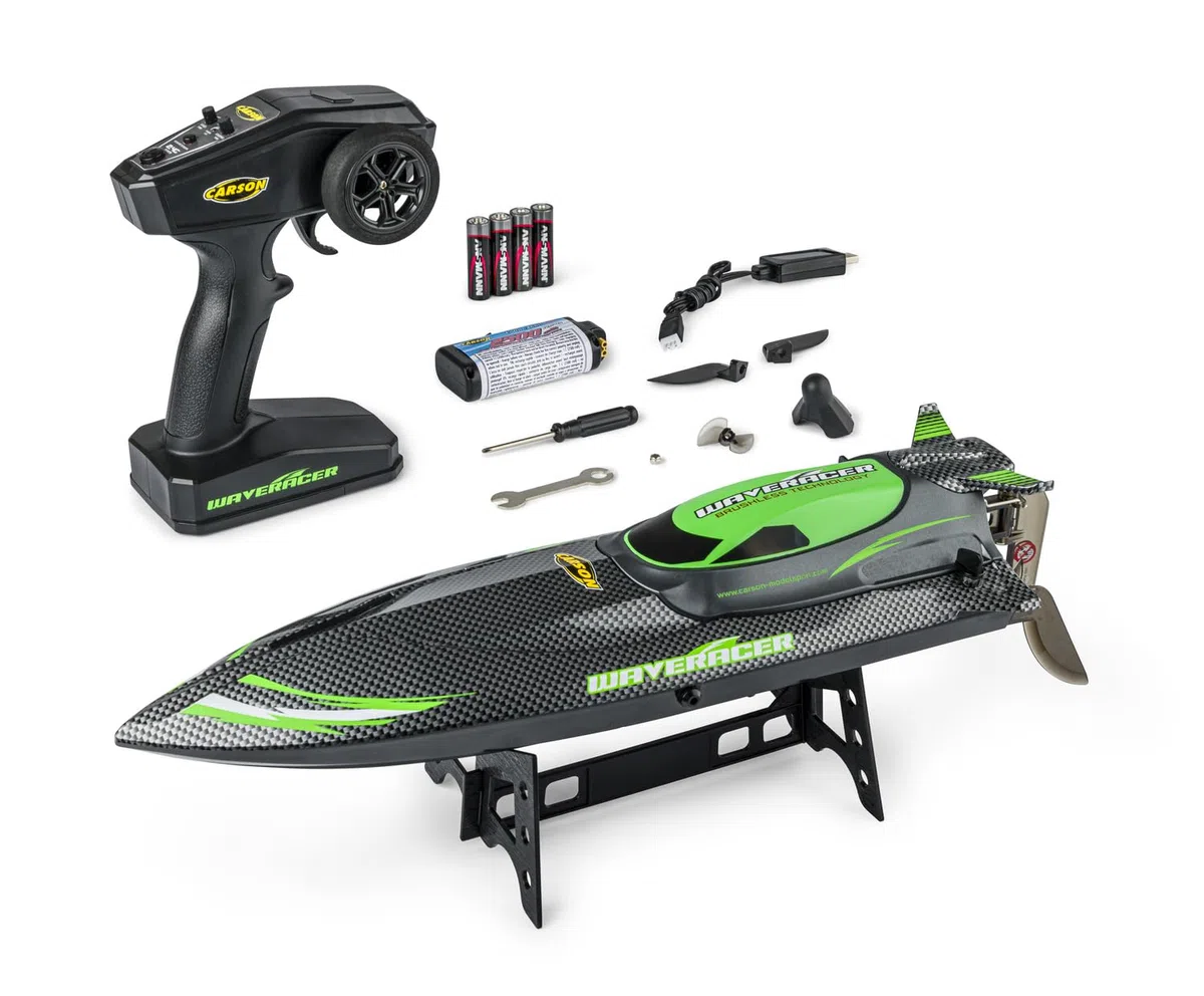 Carson WaveRacer Brushless 2.4G Barco RC RTR con Mando