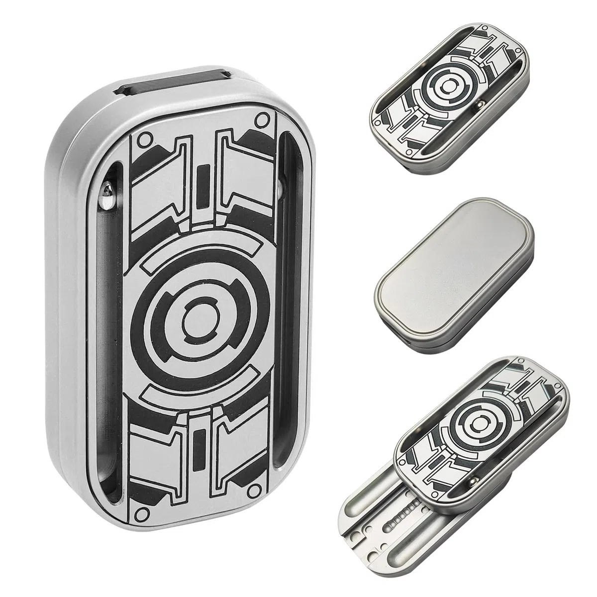 Deslizador Antiestrés de Metal, Fidget Toys para Adultos, Juguetes para Los Dedos para La Oficina y El Hogar, Juguetes Sensoriales Magnéticos, Regalo para Hombres y Mujeres, TDAH, Autismo