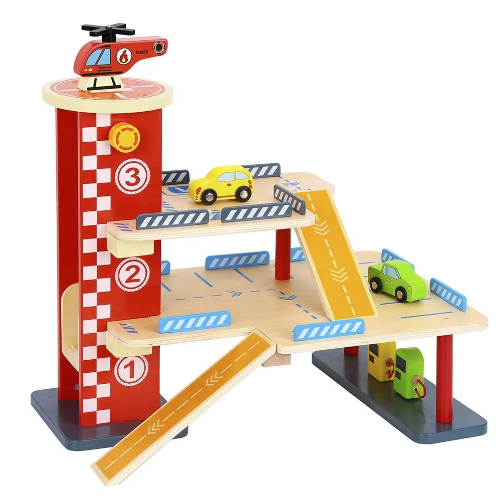 AB Gee abgee 921 TL698 EA Wooden Parking Structure, red
