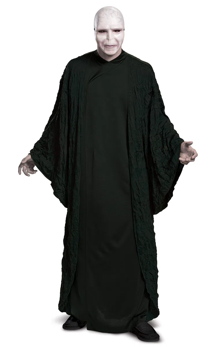 DISGUISE Men's Harry Potter Voldemort Deluxe Adult Costume, Black