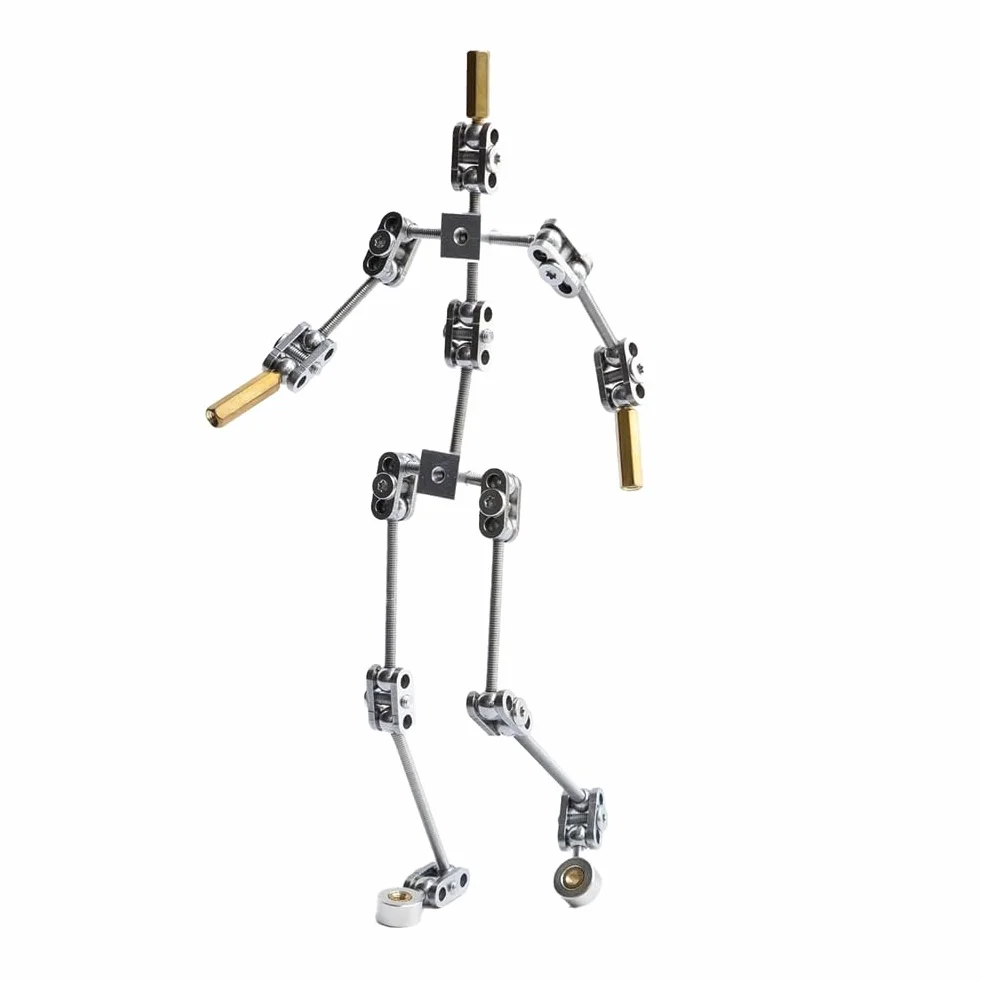Kit de accesorios – Esqueleto de muñeca de metal, montaje, diseño de personaje animado para animación de stop-motion