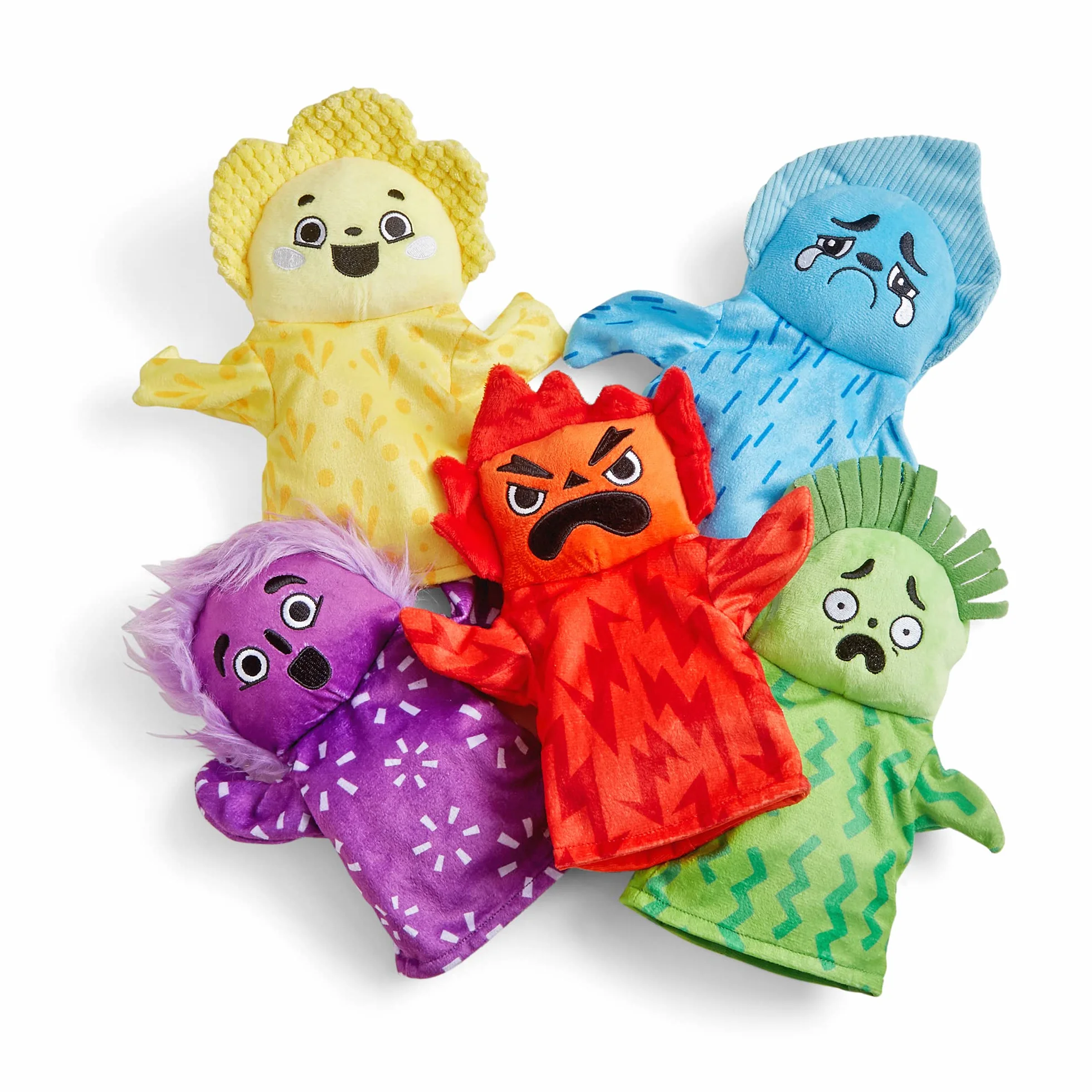 Learning Resources Marionetas Infantiles Feelings Family – Set de 5 Marionetas Sensoriales para Aprender Emociones – Juguete Educativo para Niños y Niñas 3+ Años
