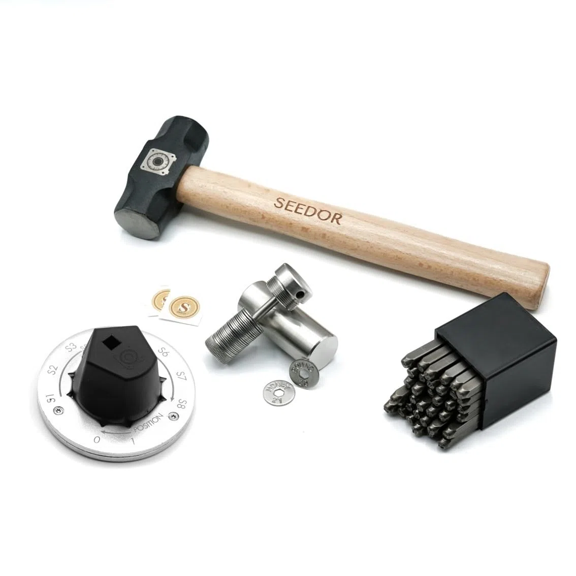 SEEDOR Safe Starter Set - Billetera de acero para Bitcoin, Back-Up para frase de recuperación, billetera de hardware cryptomoneda, Almacenamiento en frío de criptomoneda, Recovery Seed Cold Wallet