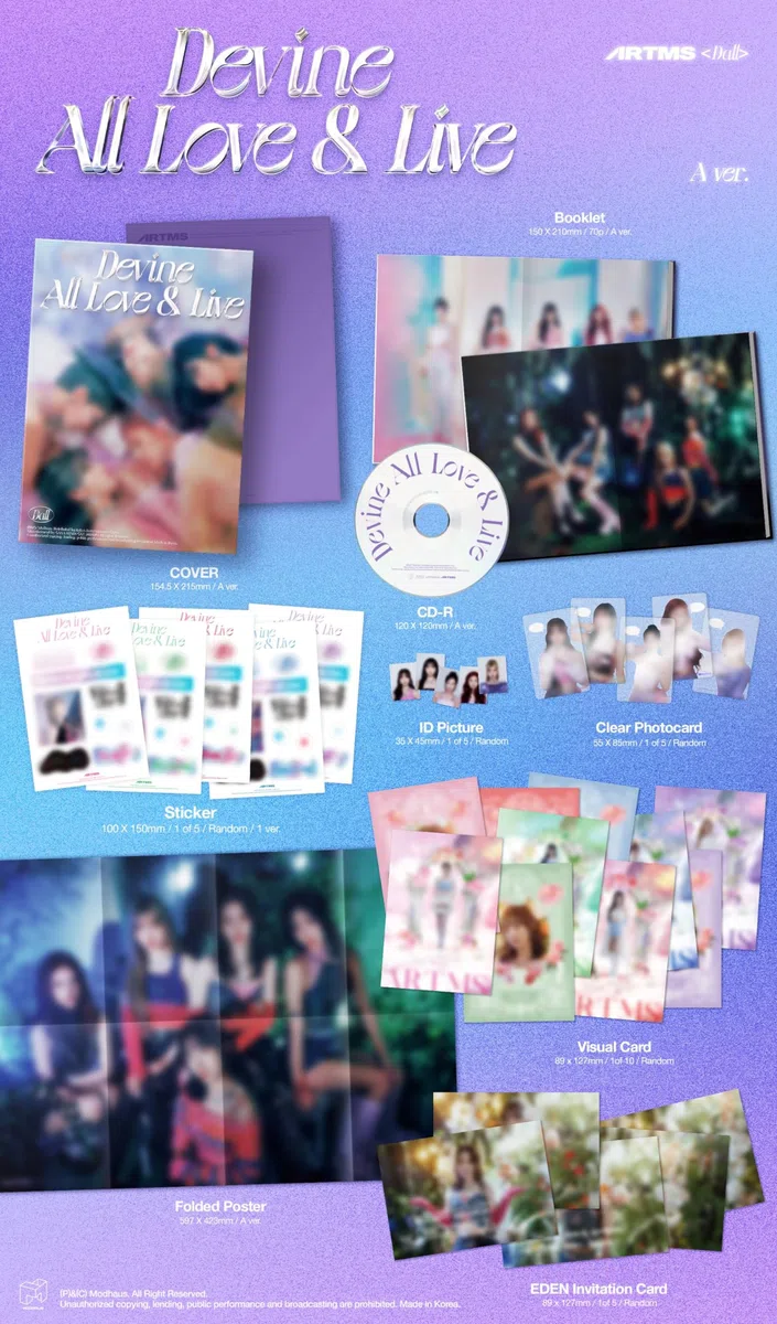 ARTMS Album - DALL A ver+Pre Order Benefits+BolsVos Exclusive K-POP Giveaways Package