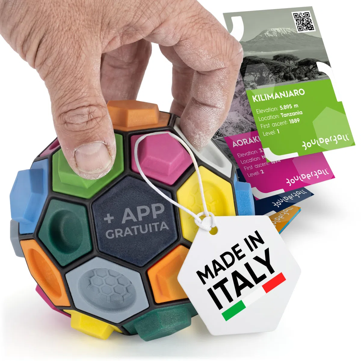 Basic - Pelota de Escalada 3D, Novedad Mundial, en el Espacio más pequeño, concentración, Creatividad y destreza