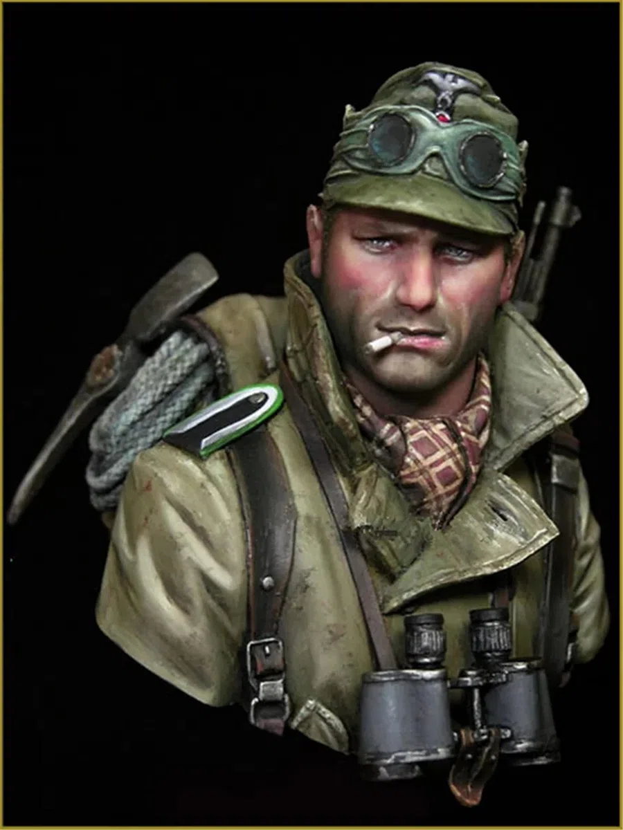 Goodmoel 1/10, Modelo de Busto de Resina de Soldado de la Segunda Guerra Mundial/Kit de fundición a presión de Soldado sin Montar y sin pintar/Lw-785