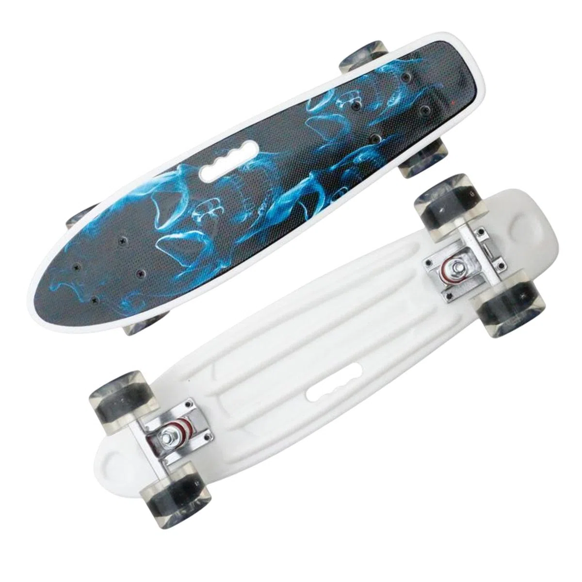 Patinetas para adolescentes, monopatín de cuatro ruedas de peces pequeños de 22 pulgadas para niños, juguetes de cubierta de carga fuerte para niños, adolescentes, adultos, niños Aferzov