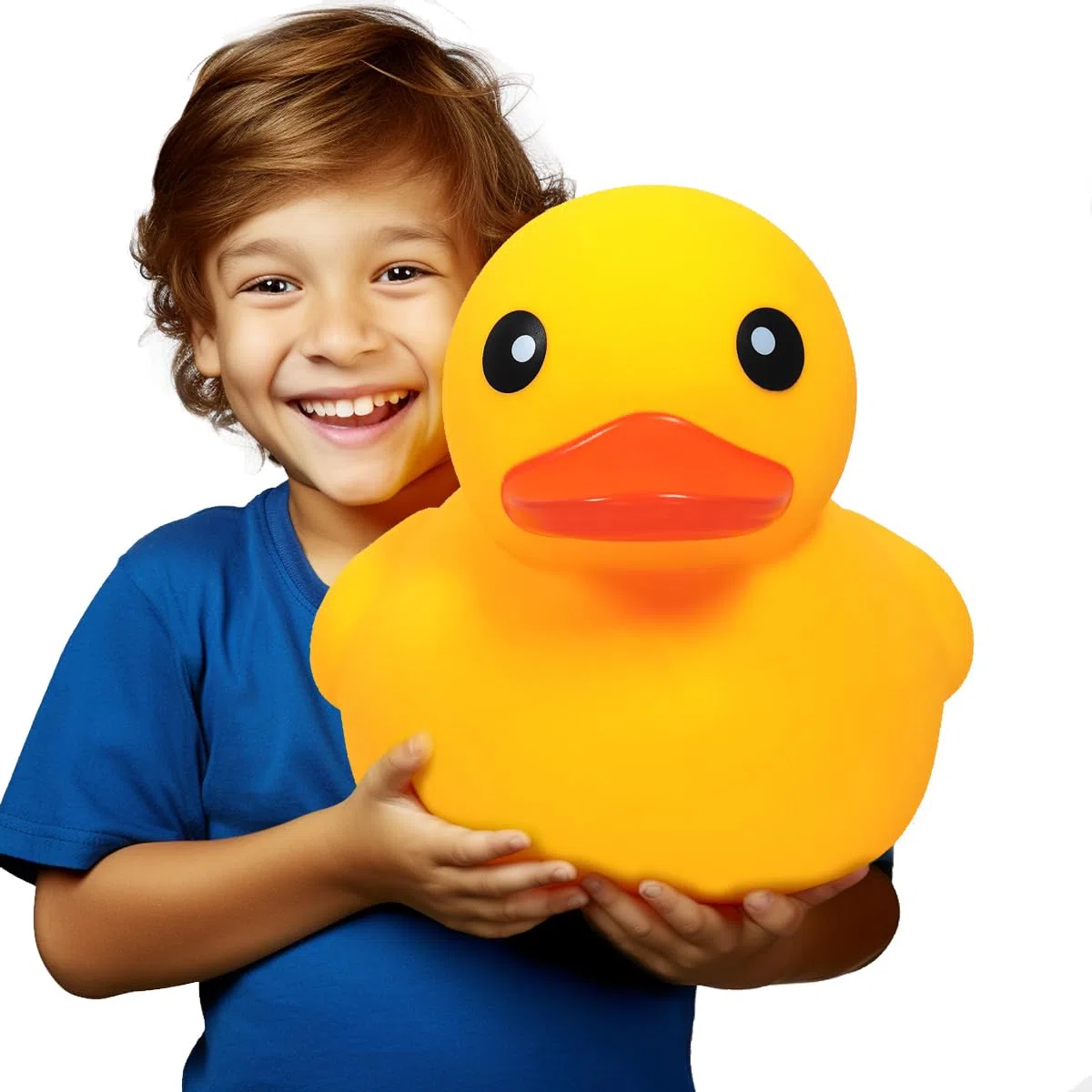 Pato amarillo de goma gigante, juguete de baño de pato gigante de 13 pulgadas, sin ruido "Bebe", sin agujero, juguetes para baby shower, cumpleaños, playa, verano, piscina, fiesta