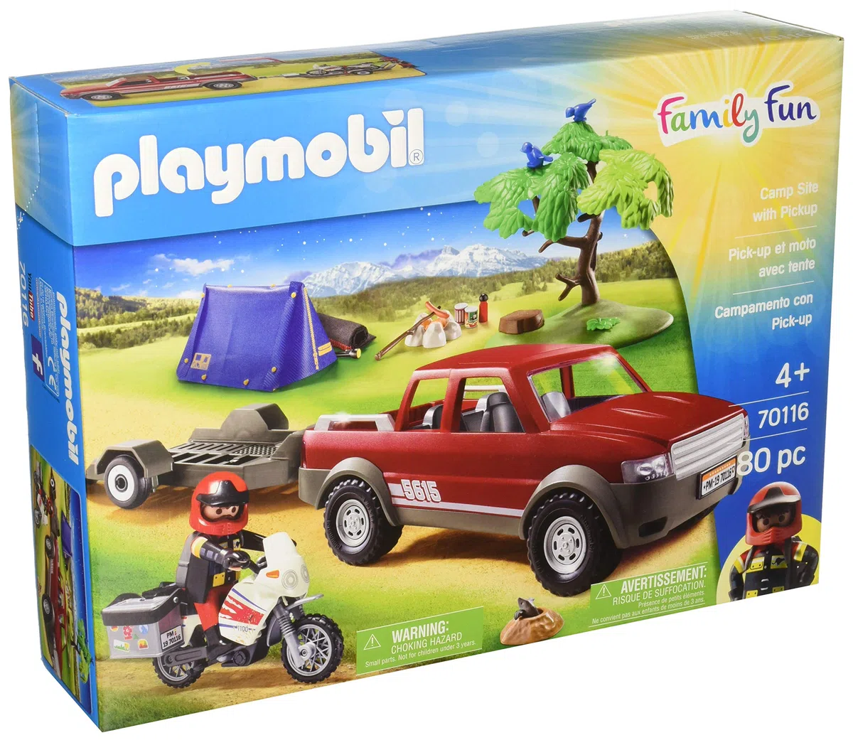Playmobil Campamento con Pick-UP