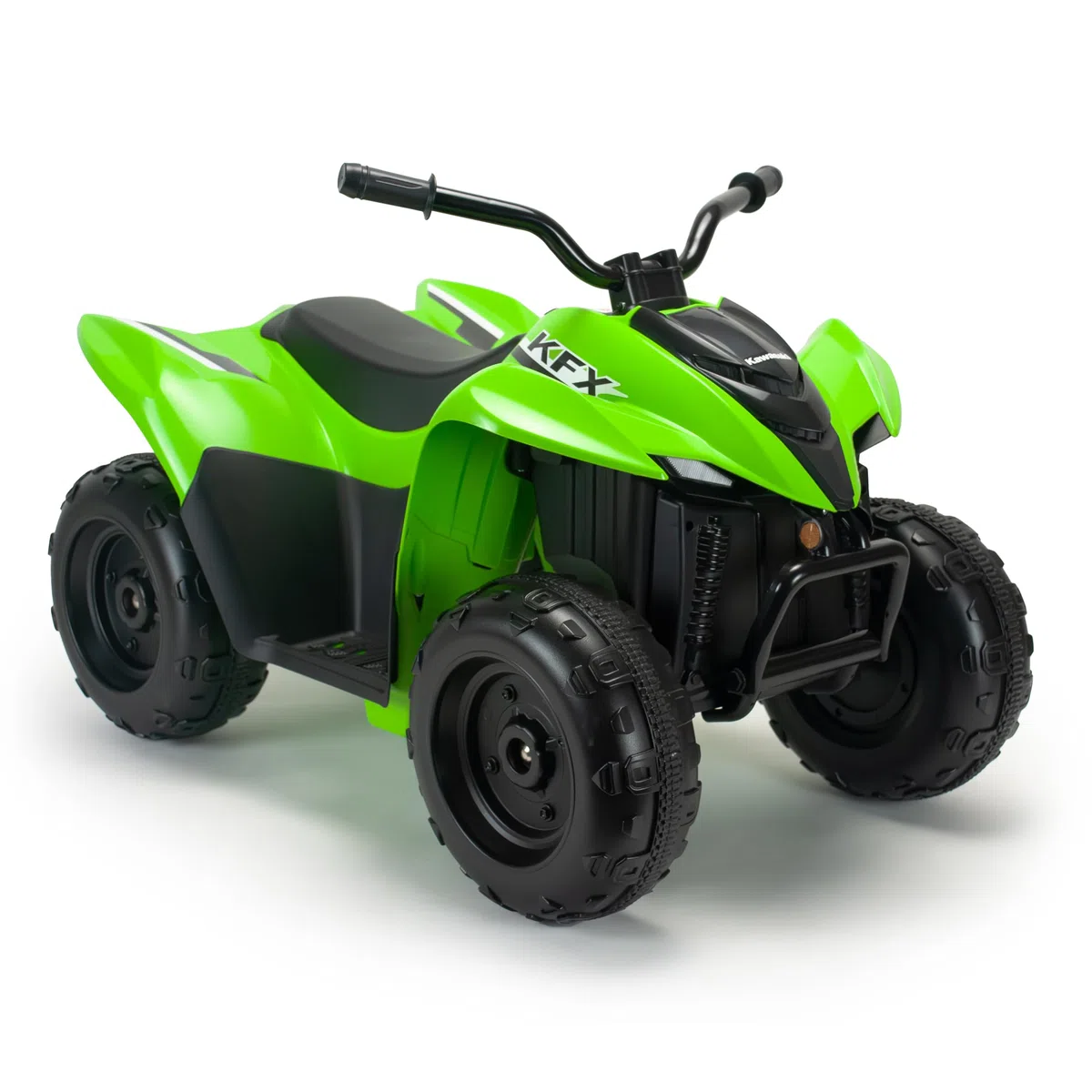 Quad Eléctrico Infantil Kawasaki KFX90 12V para Niños de 3-5 Años con Pedal Acelerador Luces LED Freno Eléctrico Velocidad 5 km/h INJUSA