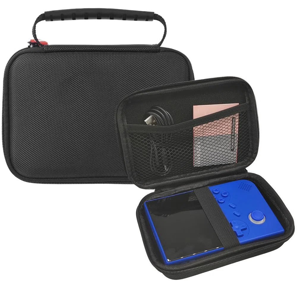 Funda de transporte para consola de juegos de mano retro RG40XXV, funda de almacenamiento rígida, funda protectora de EVA, a prueba de golpes, organizador de viaje portátil para RG40XX V