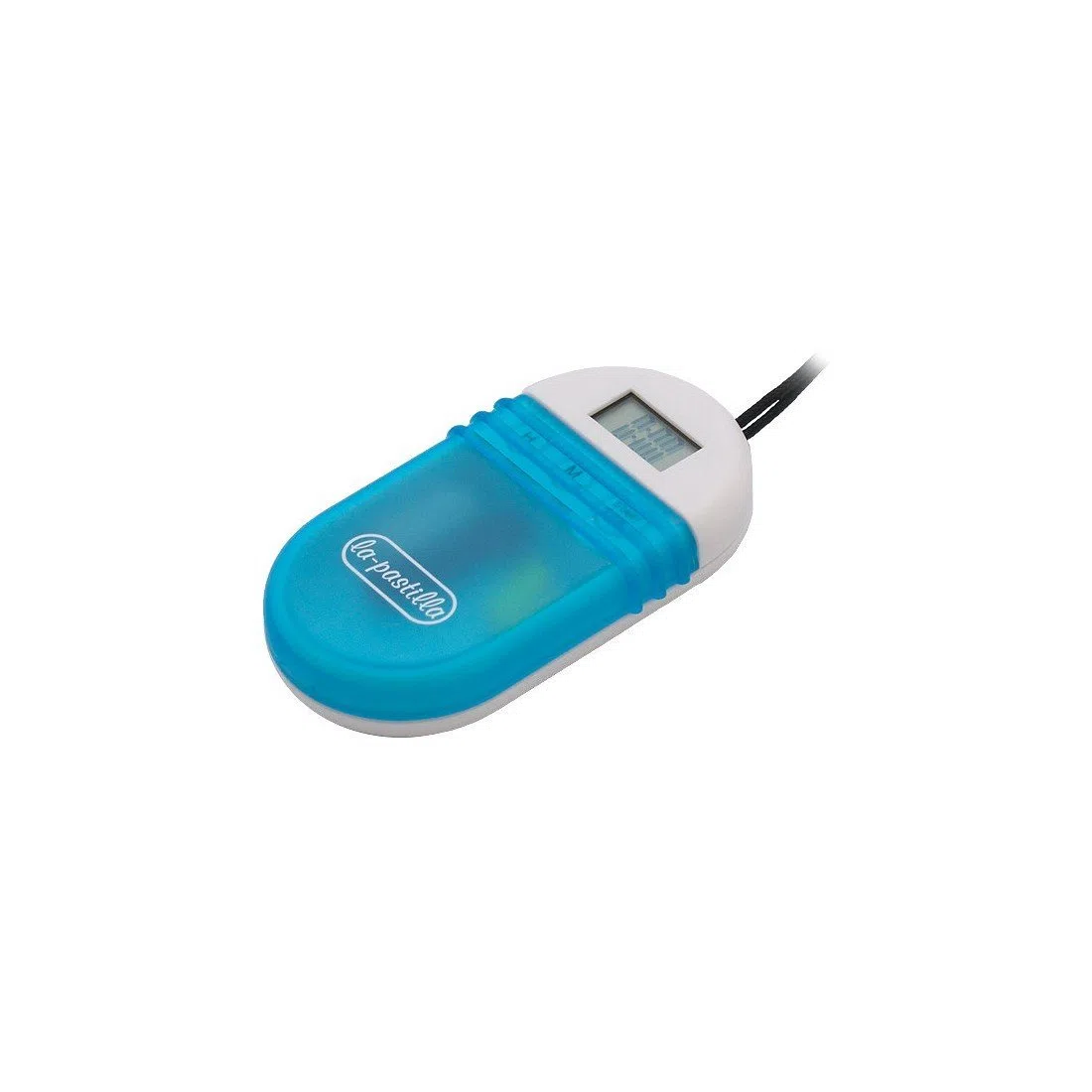 Pastillero con alarma azul