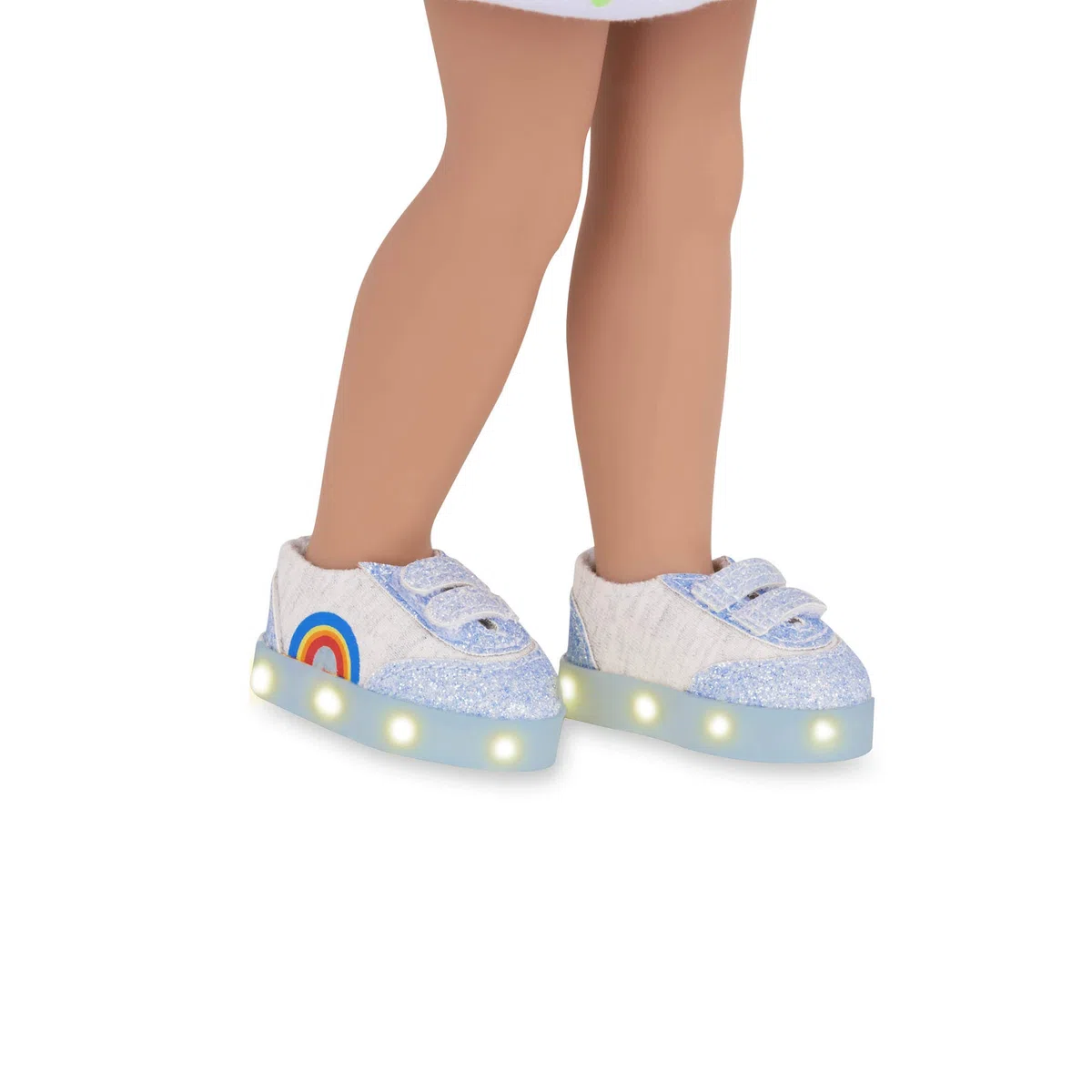 Glitter Girls – Zapatos con Luces para muñecas – Zapatillas de Moda para muñecas de 14 Pulgadas – Accesorio de muñeca – Luces led – 3 años + – Skip To The Rainbow