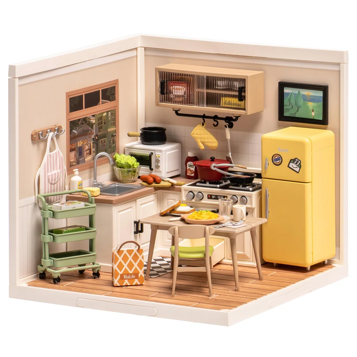 Rolife Super Creator - Kit de casa en miniatura para adultos, para construir el hogar, escritorio, estantería, decoración, kits de manualidades para adultos, idea de regalo