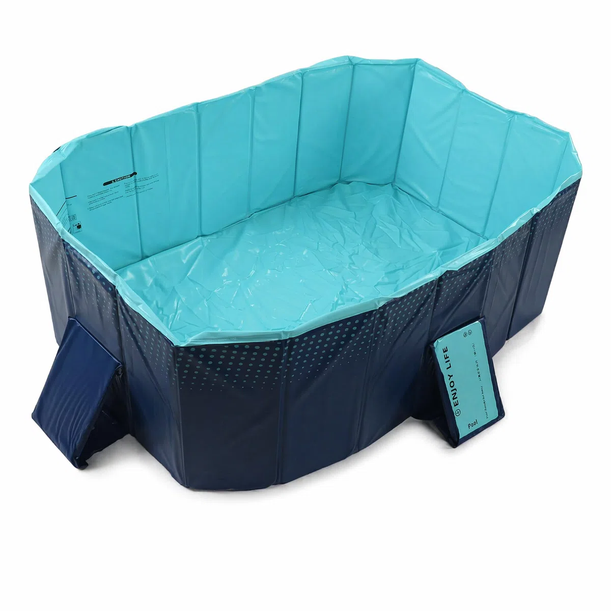 Piscina Plegable de Gran Tamaño a Prueba de Fugas para Niños y Mascotas, No Necesita Inflado, Ideal para Actividades Al Aire Libre en el Hogar (1,6 m/63 Pulgadas)