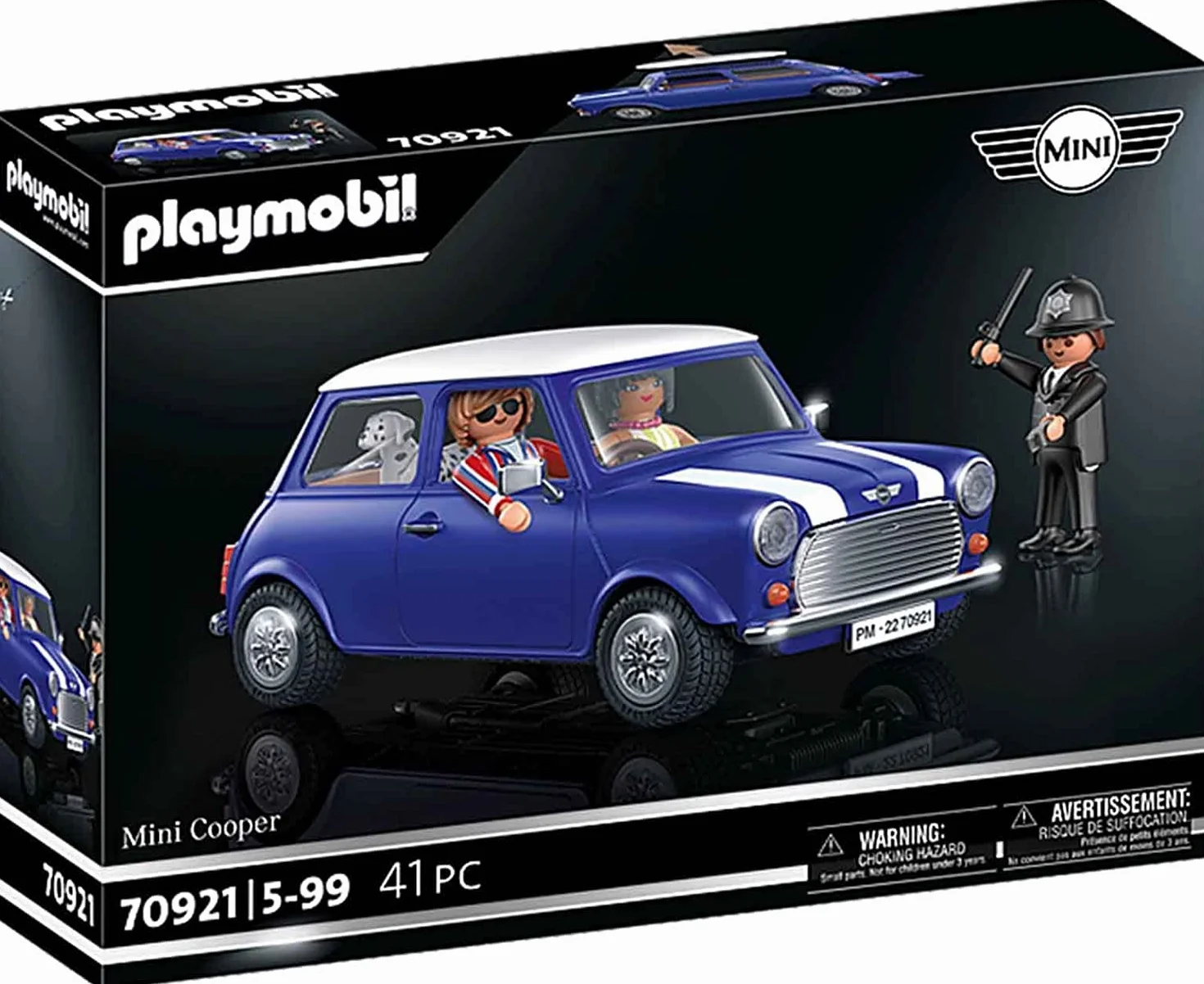 PLAYMOBIL 70921 Classic Cars Mini Cooper, Coche Coleccionable para Adultos y Coche de Juguete para niños, A Partir de 5 a 99 años, Multicolor