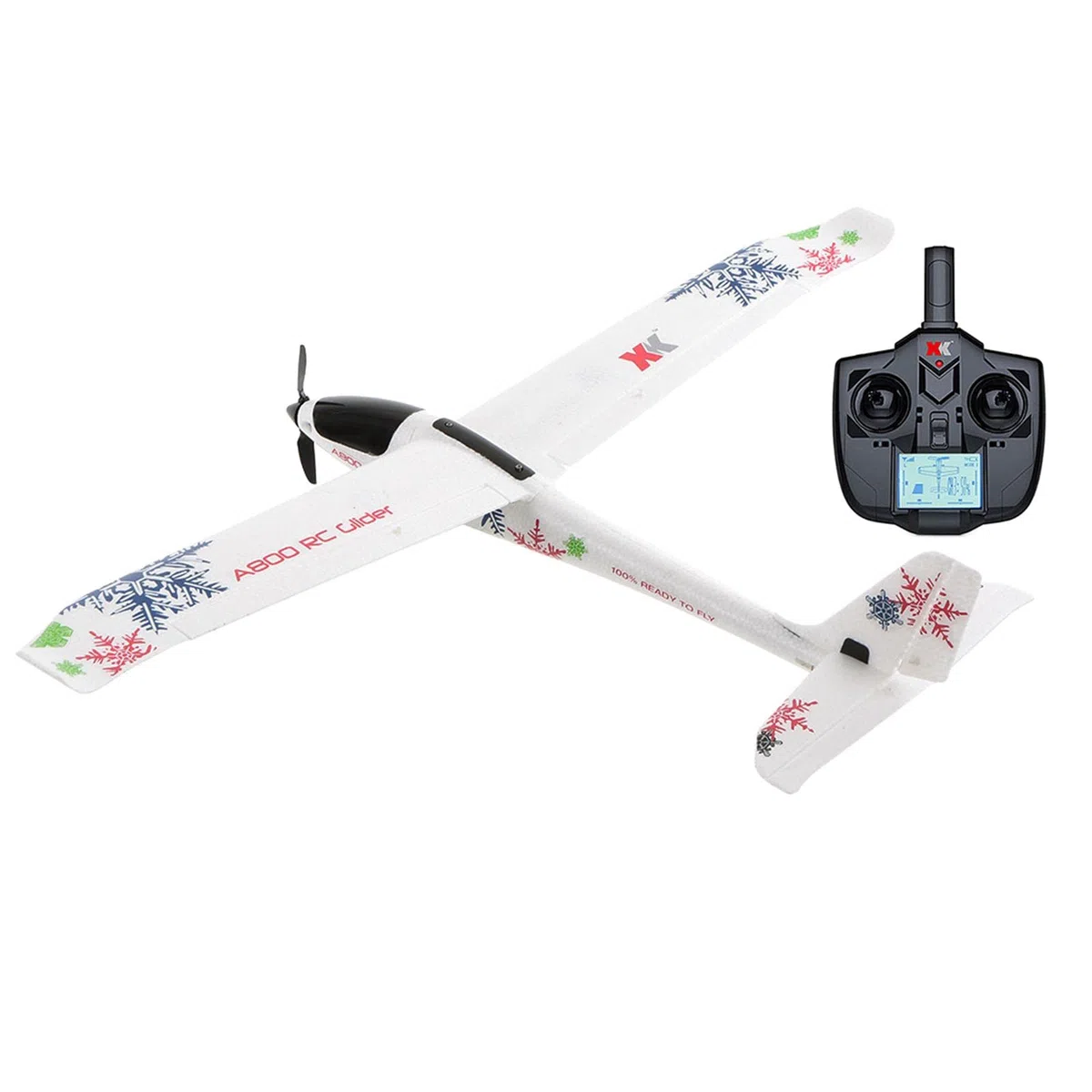 Avión de Juguete RC XK A800 de 5 Canales con Control Remoto, Ideal para Picnics Y Navidad.