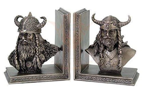 Vikingos Apoyalibros Set Busto Deco Figura