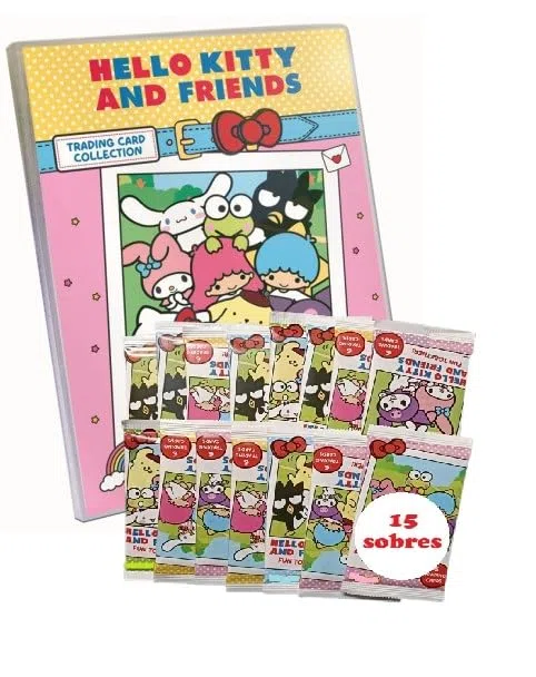 1 Archivador vacío (sin sobres ni cromos) + 15 sobres Colección de cartas cromos and Friends: Fun Together! 2026